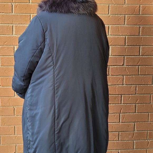 (5X) Navy Blue Winter Coat - Picture 3 of 12